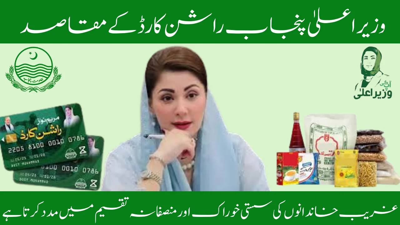 CM Punjab Rashan Card Objectives