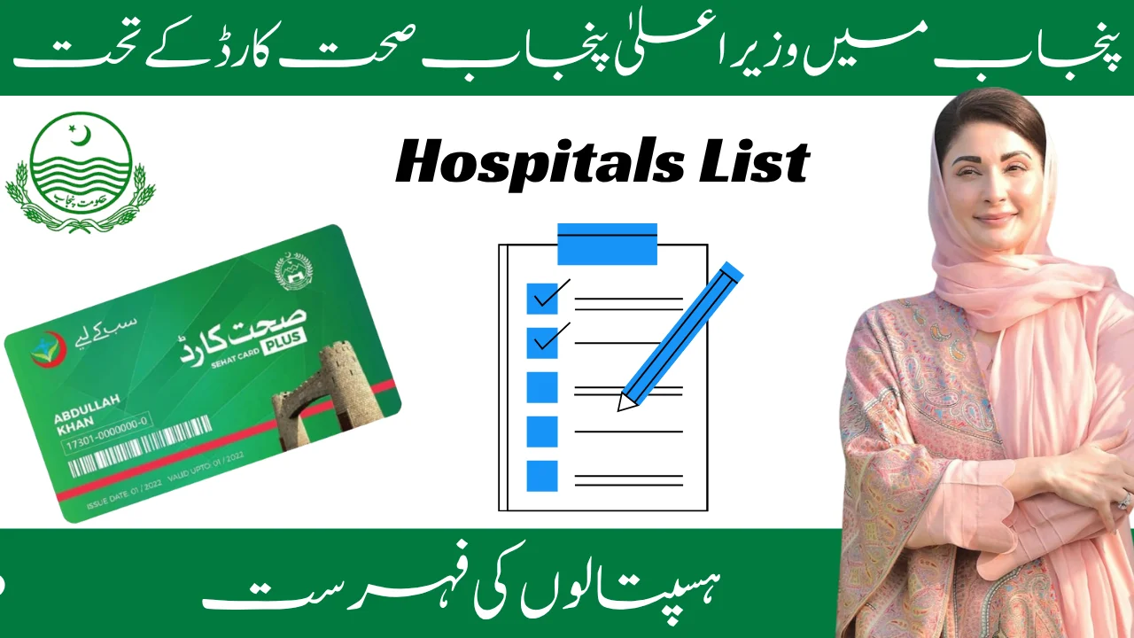 List of Hospitals Covered by CM Punjab Sehat Card in Punjab