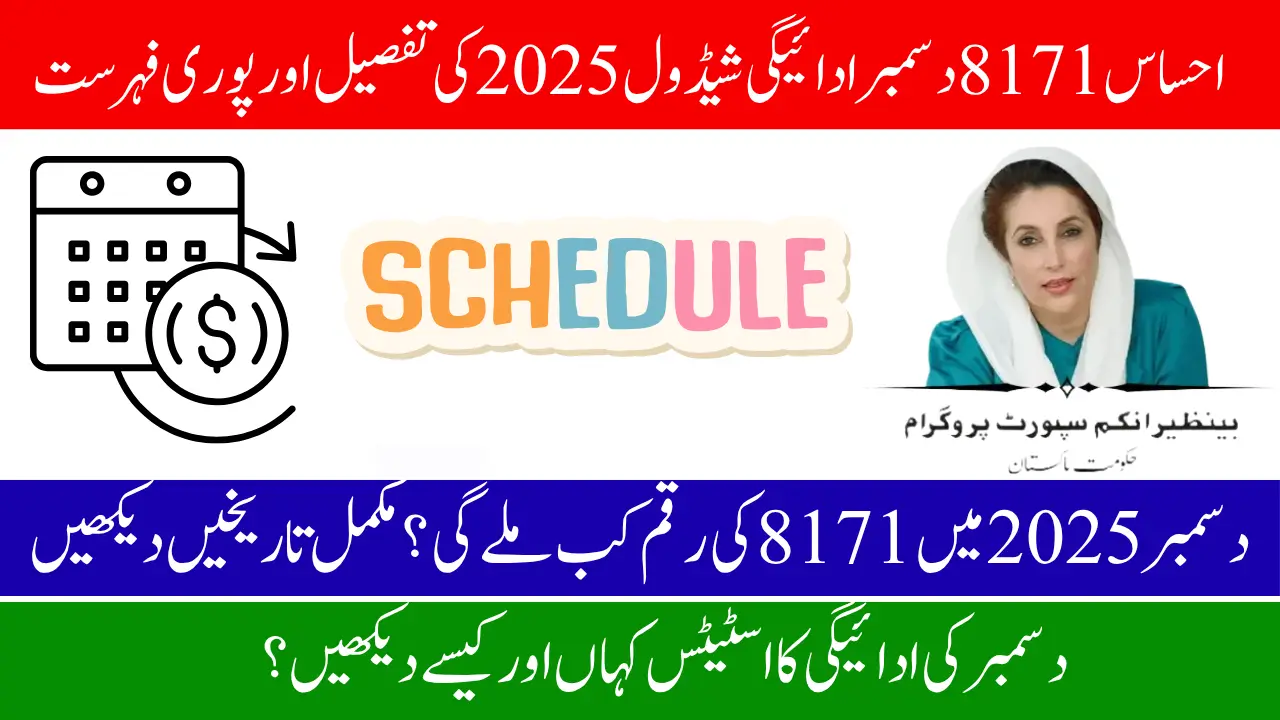BISP 8171 December Payment Schedule 2025 – Complete Guide