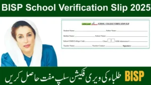 BISP Taleemi Wazaif Admission Slip Required for New Registration 2025 – Complete Step-by-Step Guide