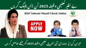 BISP Taleemi Wazaif Check Online 2025 – How to Register and Verify Eligibility