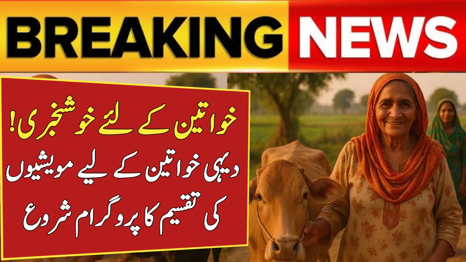 Good News for Women in South Punjab – Cattle Distribution Program Extended